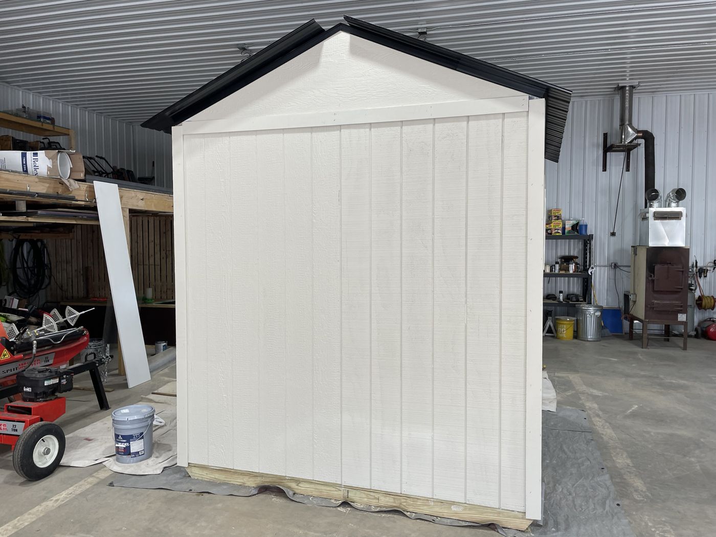 Shed back wall finished